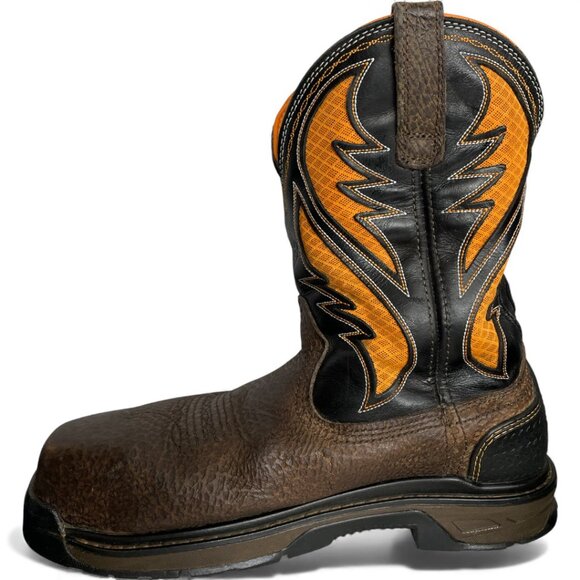 Ariat Intrepid Venttek Composite Toe Work Leather Western Boots Men's 9 EE - Picture 6 of 15